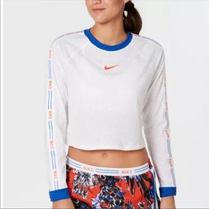 NWT NIKE Cropped Mesh Top